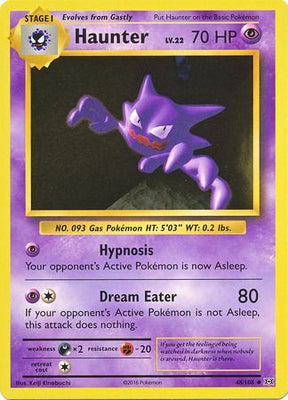 <transcy>لعبة Pokemon Card XY Evolutions 48/108 Haunter Uncommon</transcy>