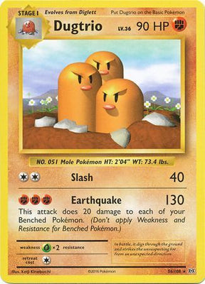 Pokemon Card XY Evolutions 56/108 Dugtrio Rare