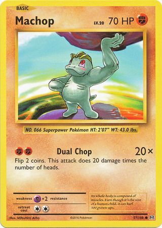 <transcy>Pokemon Karte XY Evolutions 57/108 Machop Common</transcy>