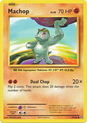 <transcy>Pokemon Card XY Evolutions 57/108 Machop Common</transcy>