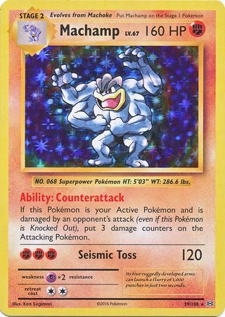 <transcy>Pokemon Card XY Evolutions 59/108 Machamp Sjælden Holo</transcy>