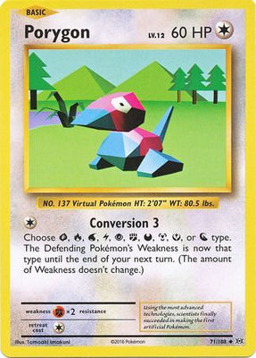 Pokemon Card XY Evolutions 71/108 Porygon Uncommon