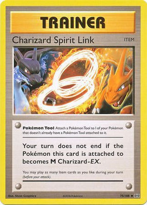 Pokemon Card XY Evolutions 75/108 Charizard Spirit Link Item Uncommon