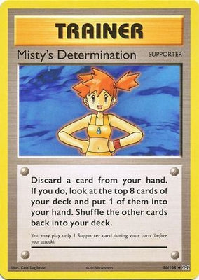 Pokemon Card XY Evolutions 80/108 Misty's Determination Supporter Uncommon