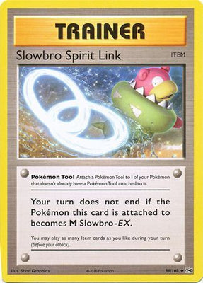 <transcy>بطاقة Pokemon Card XY Evolutions 86/108 Slowbro Spirit Link عنصر غير شائع</transcy>