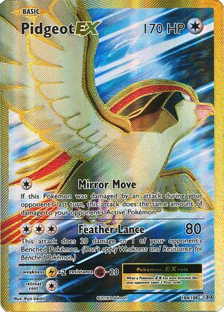 <transcy>بطاقة بوكيمون XY Evolutions 104/108 Pidgeot EX Full Art Rare Ultra</transcy>