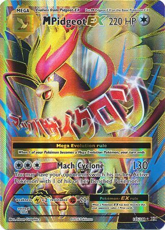 <transcy>Pokemon Card XY Evolutions 105/108 Mega Pidgeot EX Full Art Sjælden Ultra</transcy>