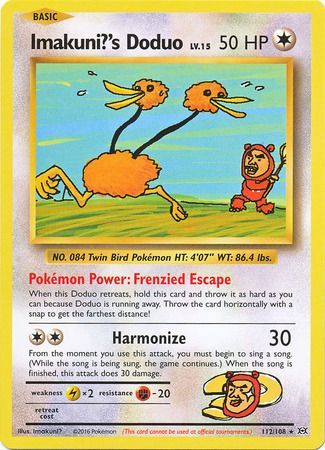 <transcy>لعبة Pokemon Card XY Evolutions 112/108 Itemmakuni؟ s Doduo Secret نادر</transcy>