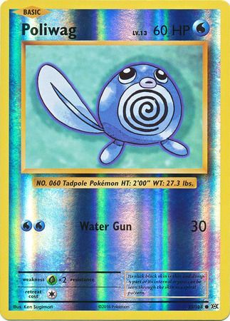 <transcy>بطاقة بوكيمون XY Evolutions 23/108 Poliwag Reverse Holo Common</transcy>