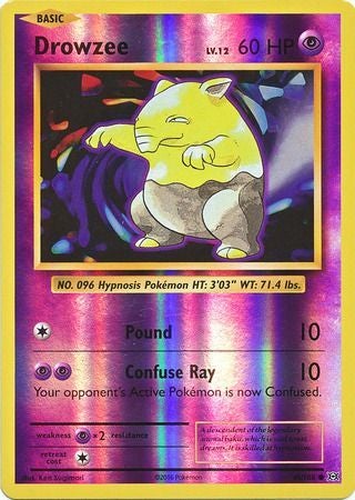 Pokemon Card XY Evolutions 49/108 Drowzee Reverse Holo Common