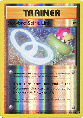 Pokemon Card XY Evolutions 86/108 Slowbro Spirit Link Item  Reverse Holo Uncommon