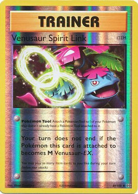 Pokemon Card XY Evolutions 89/108 Venusaur Spirit Link Item  Reverse Holo Uncommon