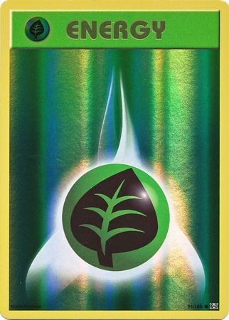 Pokemon Card XY Evolutions 91/108 Grass Energy Reverse Holo Common