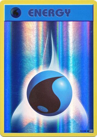 Pokemon Card XY Evolutions 93/108 Water Energy Reverse Holo Common