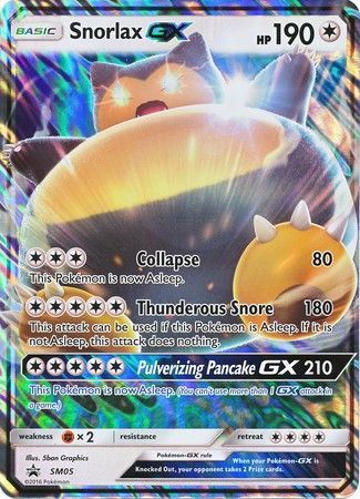 <transcy>بطاقة بوكيمون SM Black Star Promos SM05 Snorlax GX</transcy>