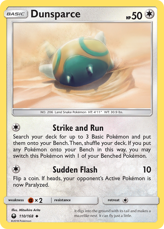 Pokemon Card Celestial Storm  110/168 Dunsparce Pokemon Uncommon *MINT*