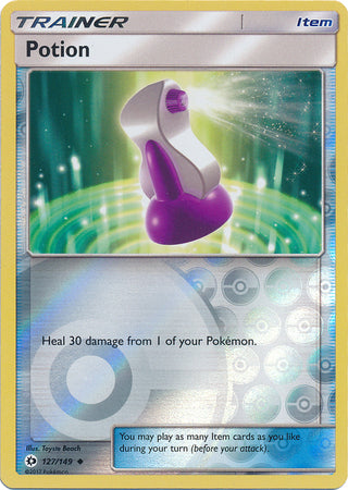 Pokemon Card Sun & Moon 127/149 Potion Item Reverse Holo Uncommon *MINT*