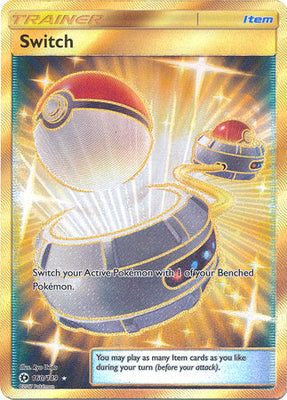 <transcy>Pokemon Card 160/149 Sun &amp; Moon Switch Item Geheime Seltenheit</transcy>