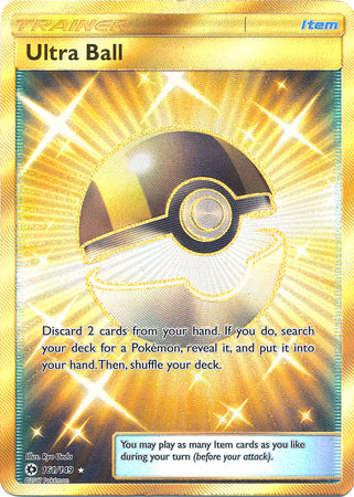 Pokemon Card Sun & Moon Guardians Base Set 161/149 Ultra Ball Secret Rare