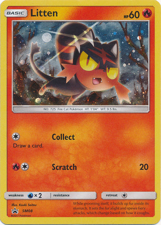 Pokemon Card SM Black Star Promos SM08 Litten