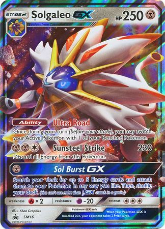 Pokemon Card SM Black Star Promos SM16 Solgaleo GX