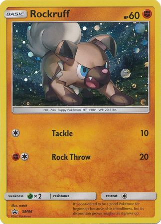 <transcy>بطاقة بوكيمون SM Black Star Promos SM06 Rockruff</transcy>