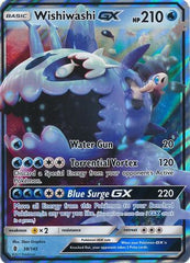 <transcy>Pokemon Card 38/145 Sonnen- und Mondwächter Rising Wishiwashi GX Ultra Rare</transcy>