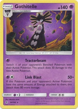 Pokemon Card Guardian Rising 054/145 Gothitelle Rare
