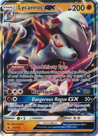 <transcy>Lycanroc GX-74/145-超稀有</transcy>