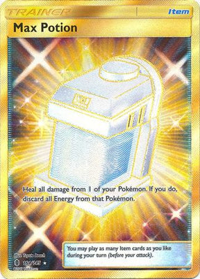 Pokemon Card 164/145 Guardians Rising Max Potion Item Secret Rare