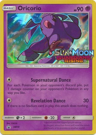 Pokemon Card SM Black Star Promos SM19 Oricorio Prerelease promo