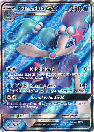 <transcy>بطاقة بوكيمون SM Black Star Promos SM39 Primarina GX</transcy>