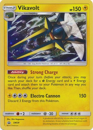 Pokemon Card SM Black Star Promos SM28 Vikavolt