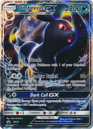 Pokemon Card SM Black Star Promos SM36 Umbreon GX