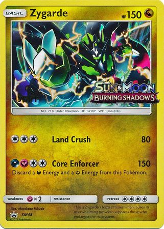 Pokemon Card SM Black Star Promos SM48 Zygarde Staff Prerelease promo