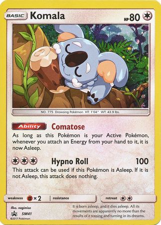 Pokemon Card SM Black Star Promos SM41 Komala