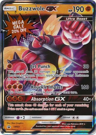 <transcy>Pokemon Karte SM Black Star Promos SM69 Buzzole GX</transcy>