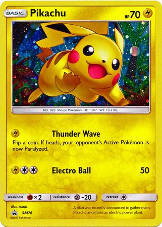 (S) Pokemon Card SM Black Star Promos SM76 Pikachu