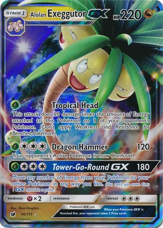 Alolan Exeggutor GX - 74/111- - Ultra Rare