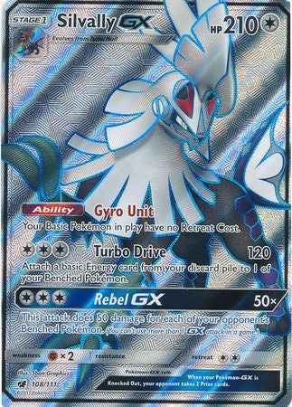 Pokemon Card 108/111 Crimson Invasion Silvally GX Full Art Rare