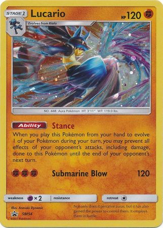 Pokemon Card SM Black Star Promos SM54 Lucario