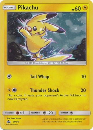 (S) Pokemon Card SM Black Star Promos SM98 Pikachu