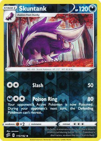 115/192 Skuntank Rebel Clash (RCL) Uncomon Reverse Holo