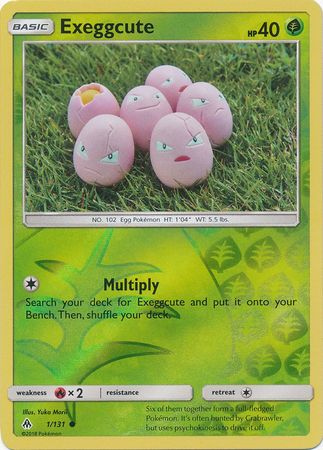 Pokemon Card Forbidden Light 1/131 001/131 Exeggcute Reverse Holo Common *MINT*