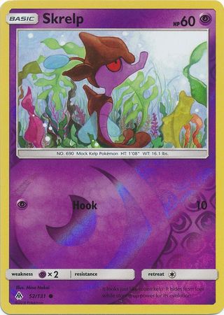 Pokemon Card Forbidden Light 52/131 052/131 Skrelp Reverse Holo Common *MINT*
