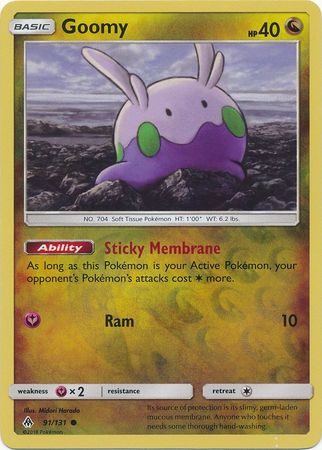 Pokemon Card Forbidden Light 91/131 091/131 Goomy Reverse Holo Common *MINT*