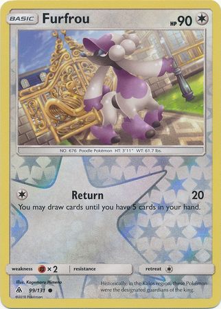 Pokemon Card Forbidden Light 99/131 099/131 Furfrou Reverse Holo Common *MINT*