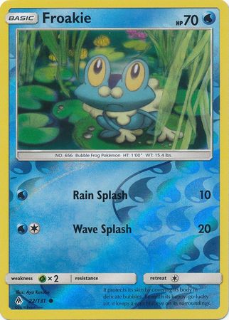 Pokemon Card Forbidden Light 22/131 022/131 Froakie Reverse Holo Common *MINT*