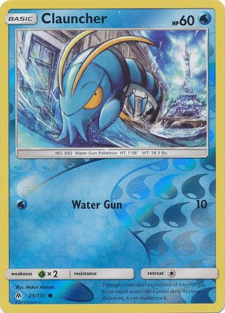 Pokemon Card Forbidden Light 25/131 025/131 Clauncher Reverse Holo Common *MINT*