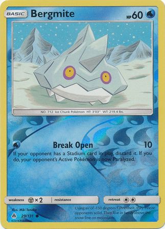 Pokemon Card Forbidden Light 29/131 029/131 Bergmite Reverse Holo Common *MINT*